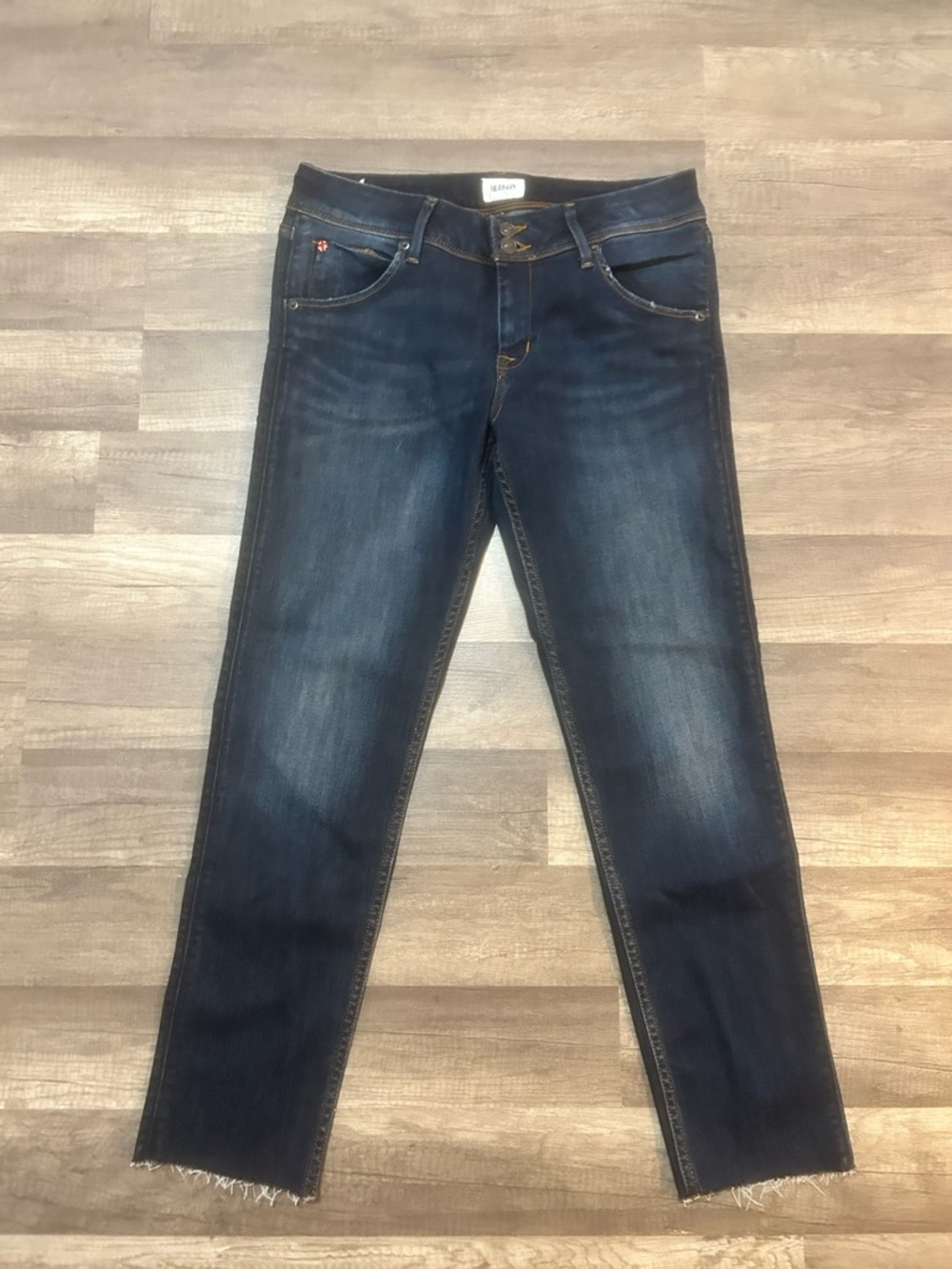 Hudson Jeans Dark Blue Straight Leg Women's Jeans